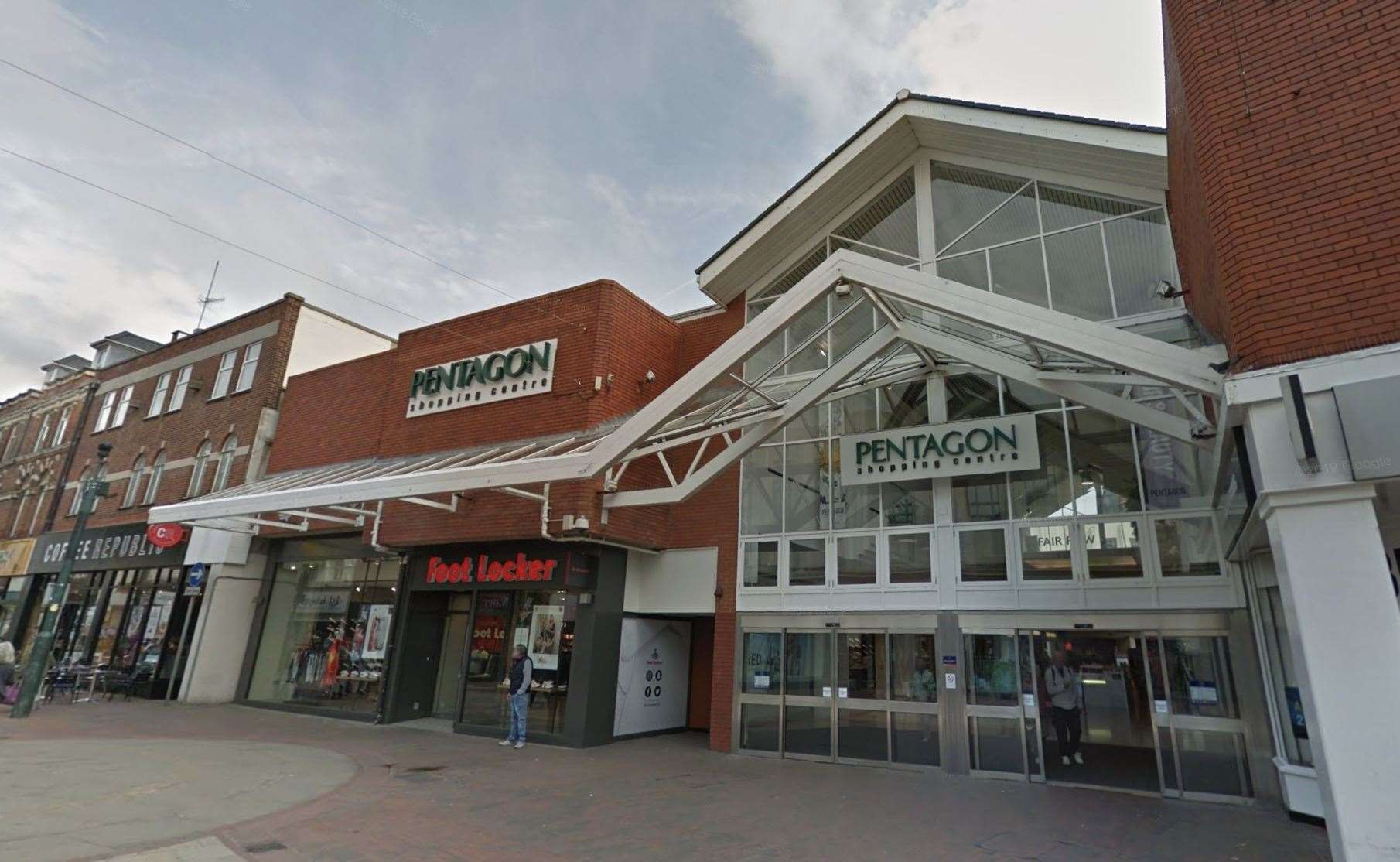 Maureen worked at the Pentagon Shopping Centre in Chatham High Street. Picture: Google Street View