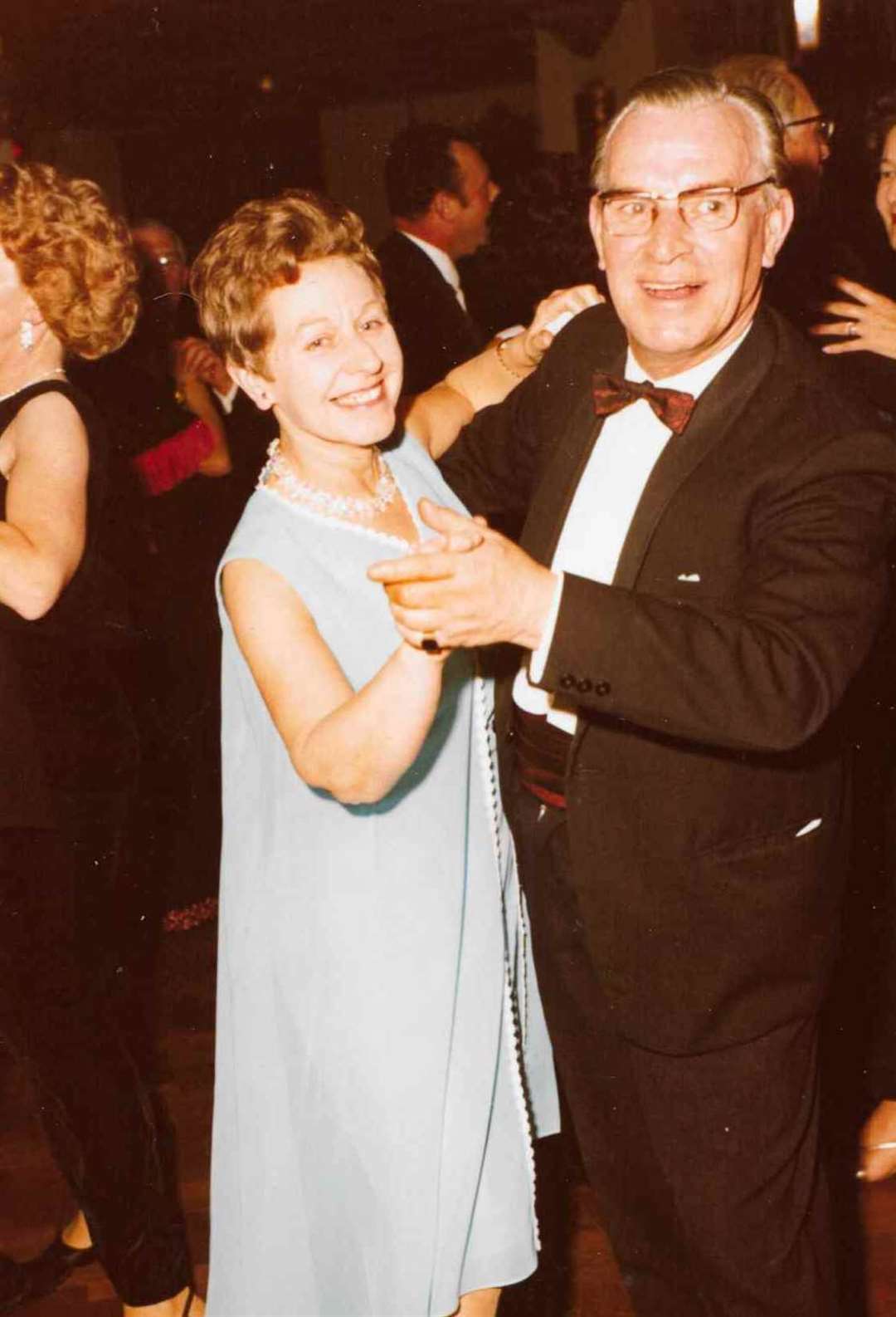 Winifred Ferguson dancing the night way with husband Colin