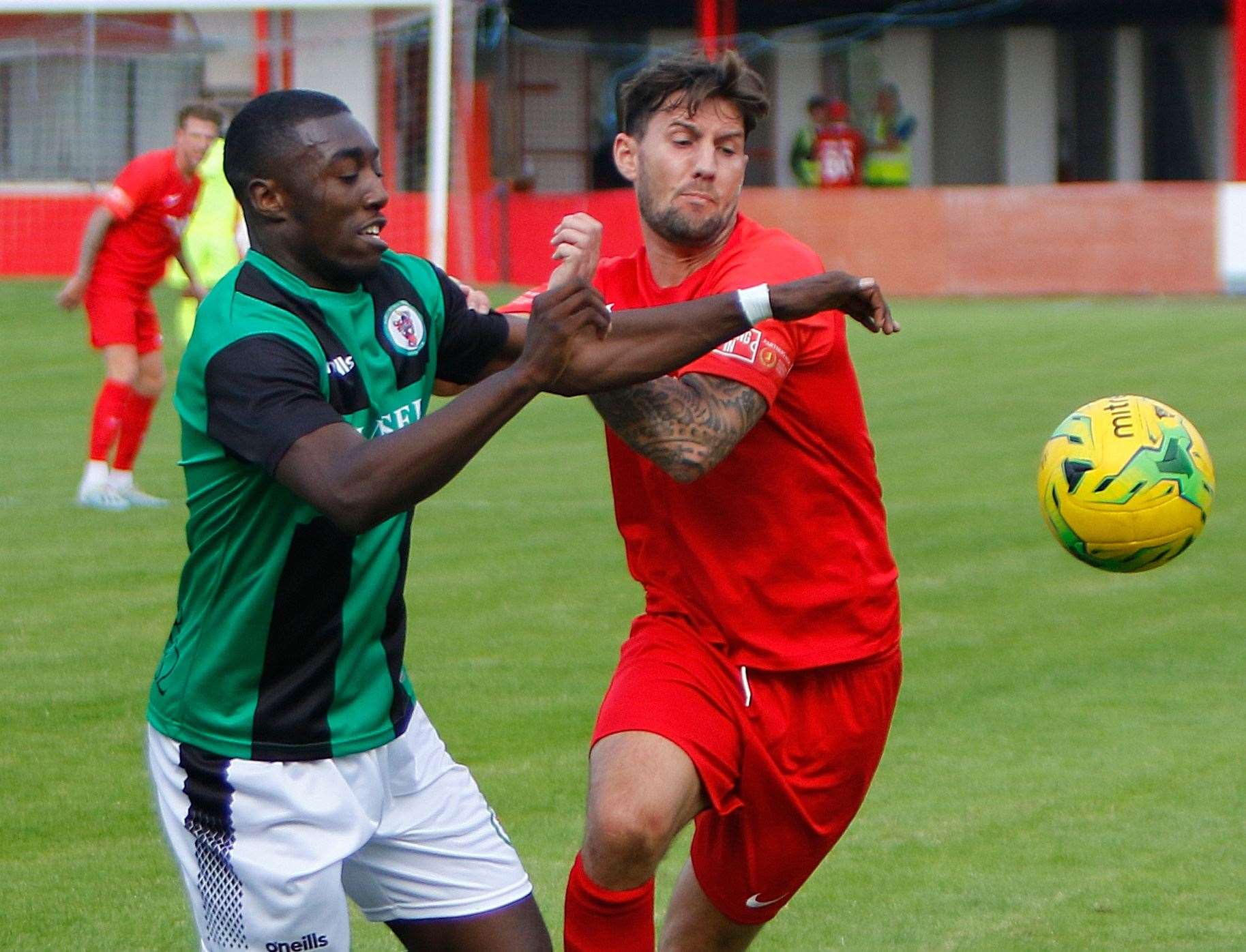 Hythe Town midfielder James Rogers is taking interim charge at Reachfields Picture: Barry Goodwin