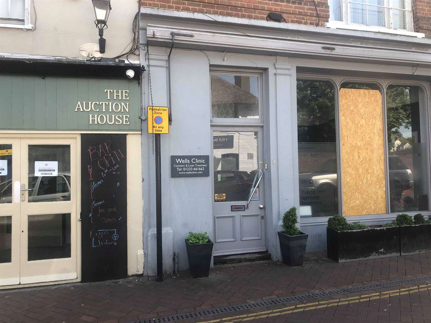 The assault happened outside the Auction House Bar in New Street