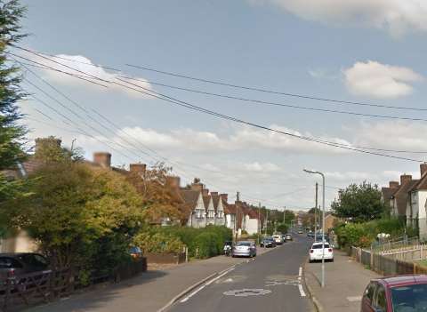 The incident happened at Hart Dyke Road, Swanley. Picture: Google