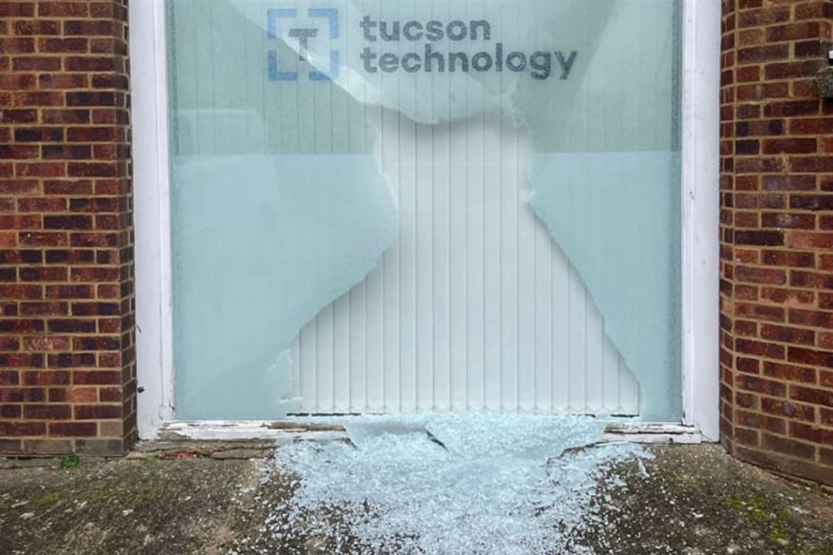 Tucson Technology in Wye was vandalised this week. Pictures: Tucson Technology