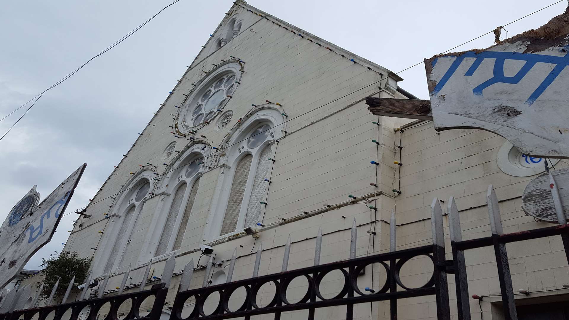 Former Gurdwara Temple in Clarence Place, Gravesend, which was damaged after a reported incident of criminal damage.