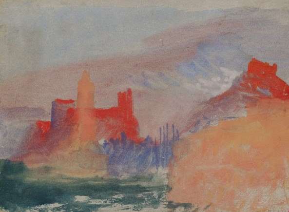 The exhibition highlights Turner's use of colour