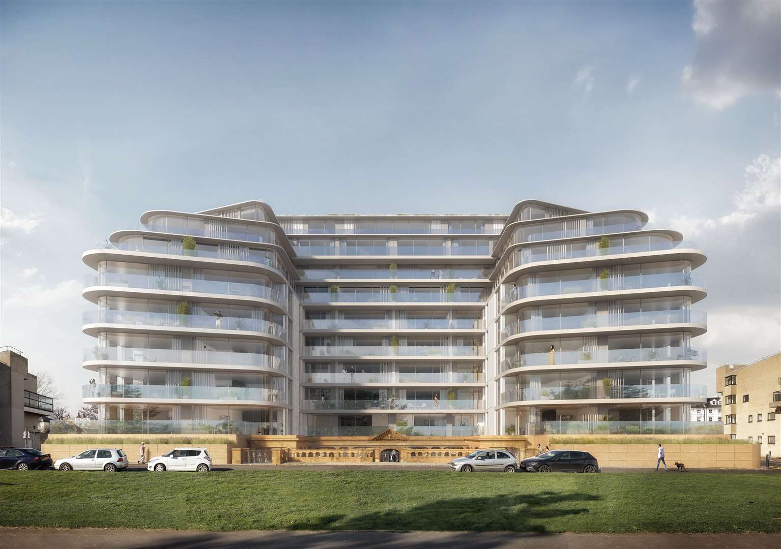 CGI of the proposed development at the Leas Pavilion in Folkestone. Image: Hollaway