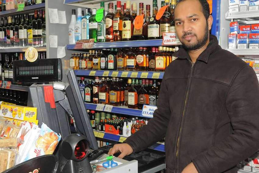 Sasi Kumar, manager at GK Cash and Carry in Gillingham