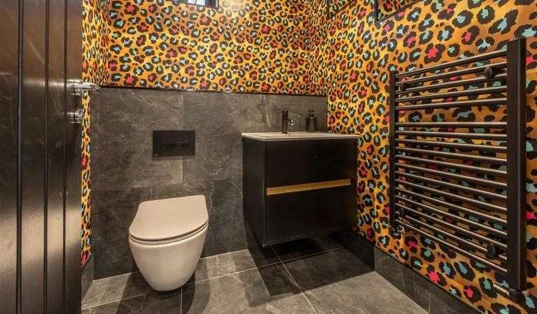 Not many houses have a bathroom that looks like this one. Picture: Exp World UK