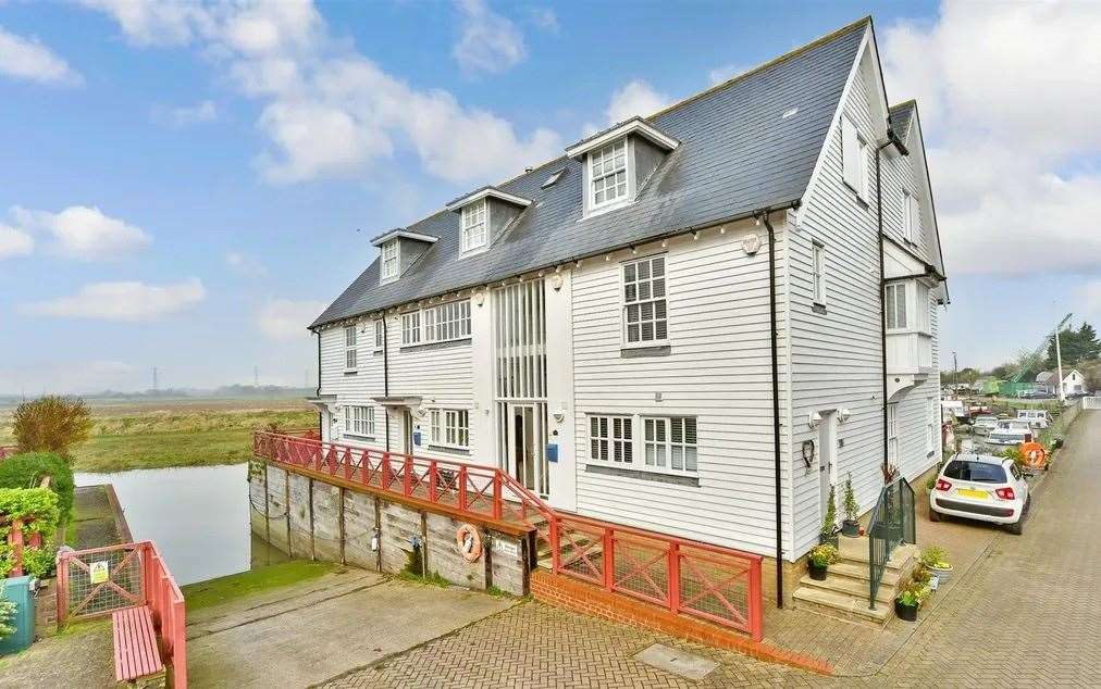 This two-bedroom sail loft is on the market for £450k. Picture: Wards