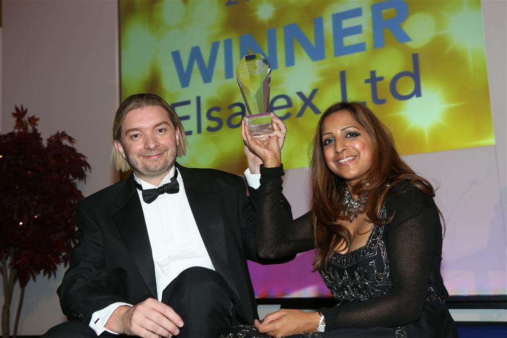Winners of the 2013 Medway Business Awards were Stephen & Anny Lowe of Elsatex