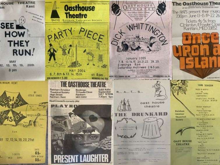 Posters at the Oasthouse Theatre in Rainham. Picture: The Oasthouse Theatre