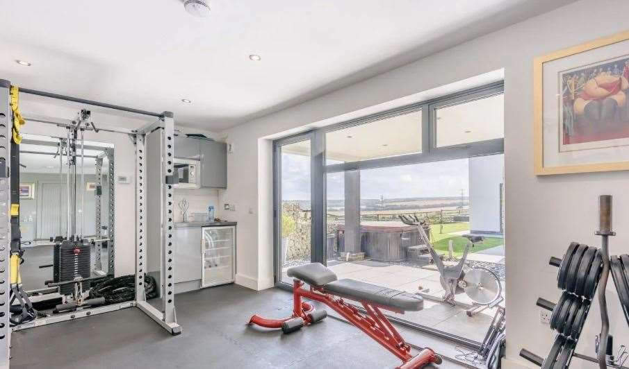 There is a home gym, but this room could also be used as a studio or annexe. Picture: Strutt and Parker