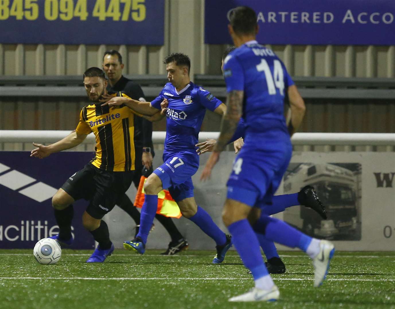 Maidstone lost 3-1 at home to Eastleigh on Tuesday night Picture: Andy Jones