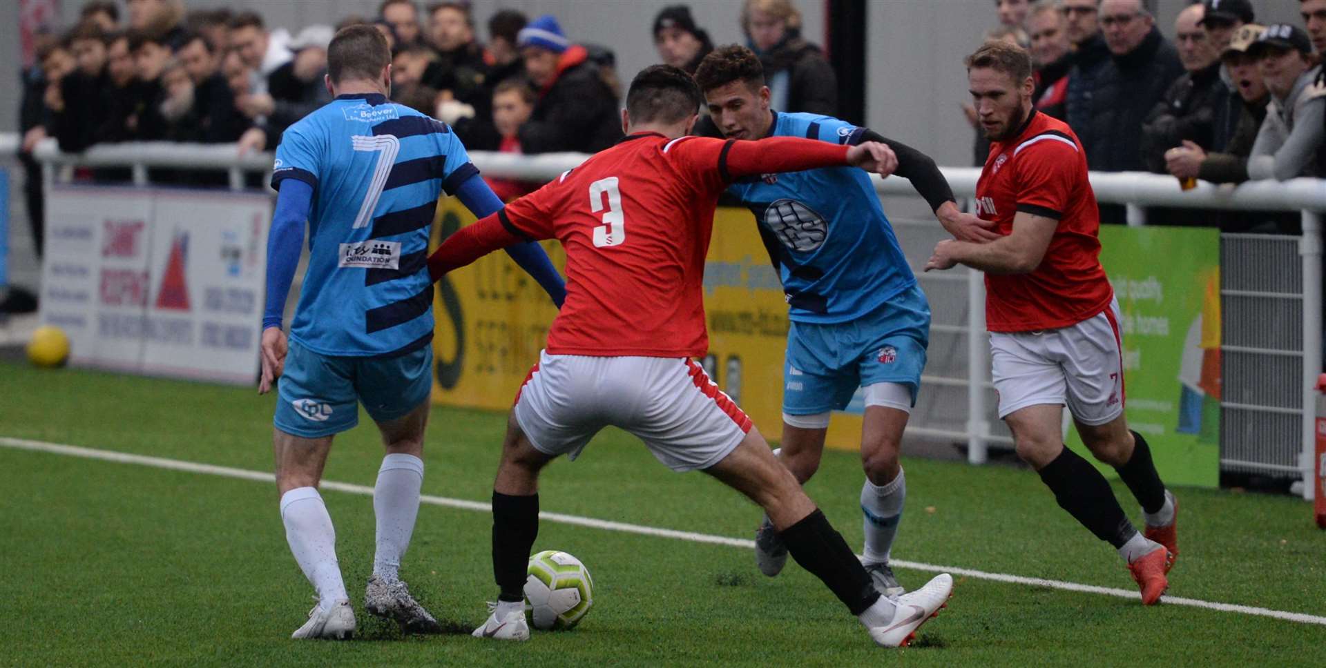 Sheppey take on Chatham in Saturday's game Picture: Chris Davey