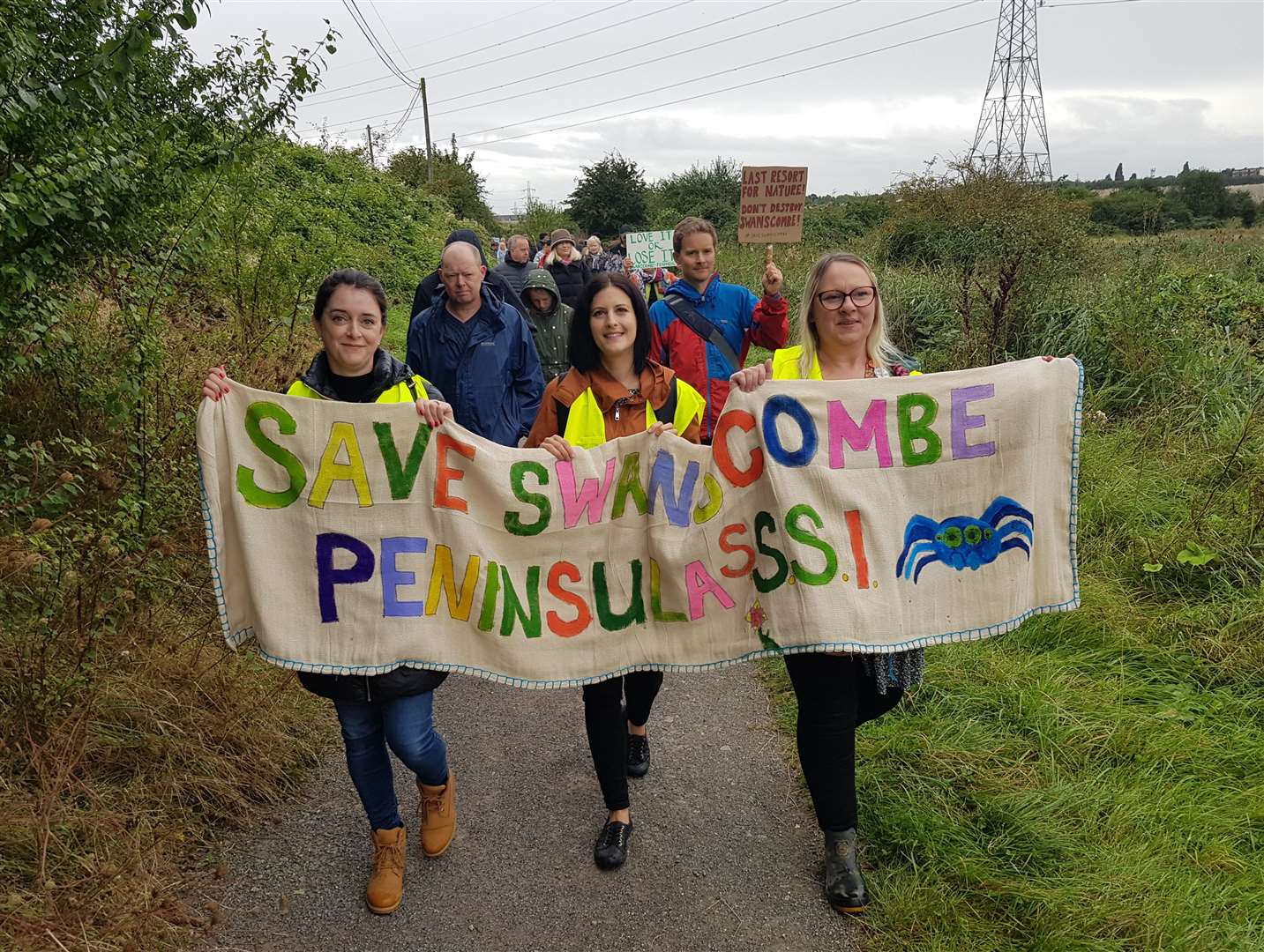 Campaigners are fighting plans to build a theme park on the Swanscombe Marshes. Photo: Save Swanscombe Peninsula