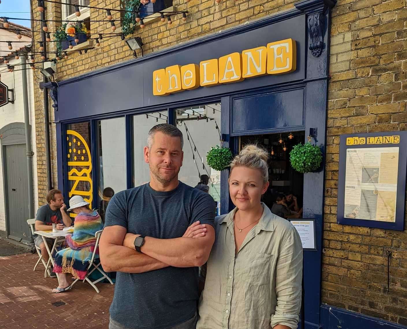 Chris and Anna Vidler, owners of The Lane