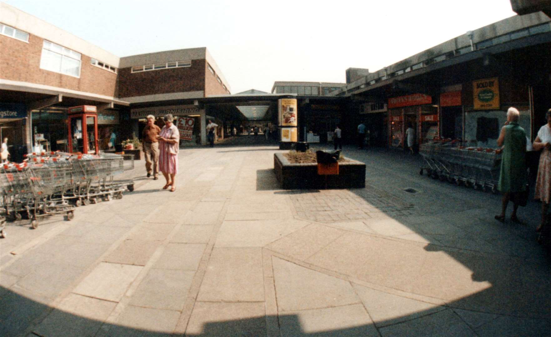 The south square of the Tufton Centre in 1987. Picture: Steve Salter