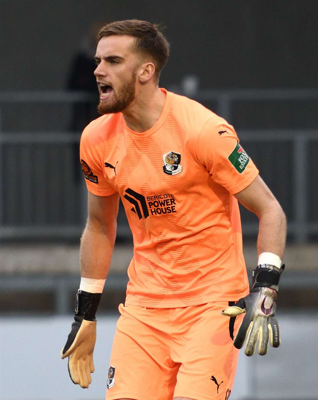 Ben Dudzinski has kept three clean sheets in four games for Dartford - including against his old side Oxford City. Picture: Simon Hildrew