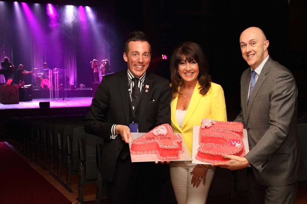 Neil Chandler, Jane McDonald & Dominic Candon, Specsavers, Woodville business partner. Photograph by Sarah Knight.