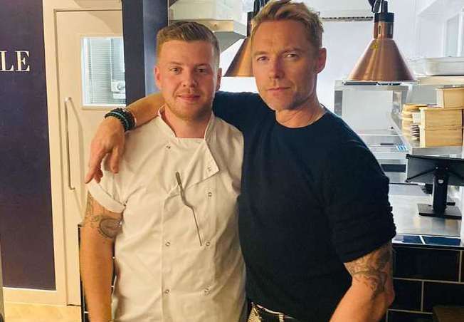 Ronan Keating visited the restaurant in King Street, West Malling, shortly after its opening in 2022. Picture: Chef's Table Kent Facebook