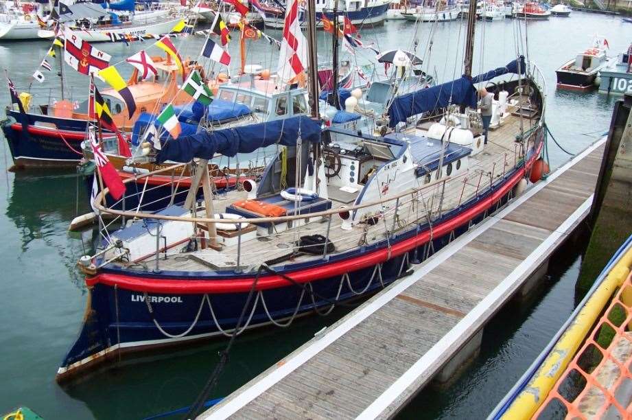 Mr Thomson's boat moored up in the harbour. Picture: Danny Curran/Finders International