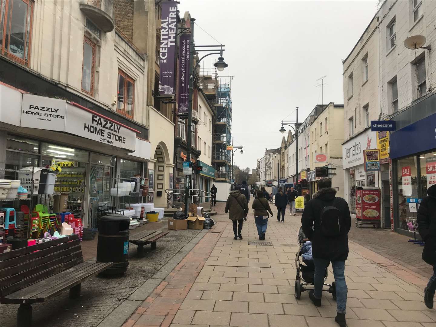 The fight happened in Chatham High Street