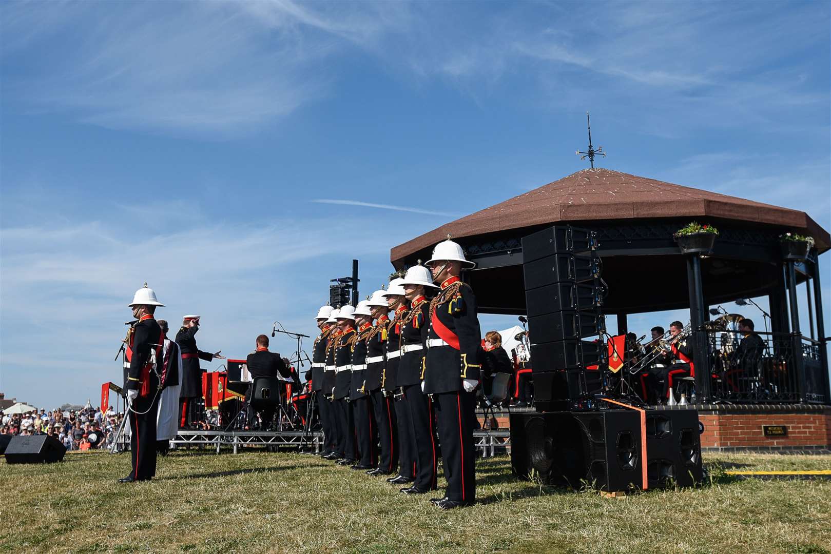 The Royal Marines in concert at Walmer Green. Library picture: Alan Langley. for KMG