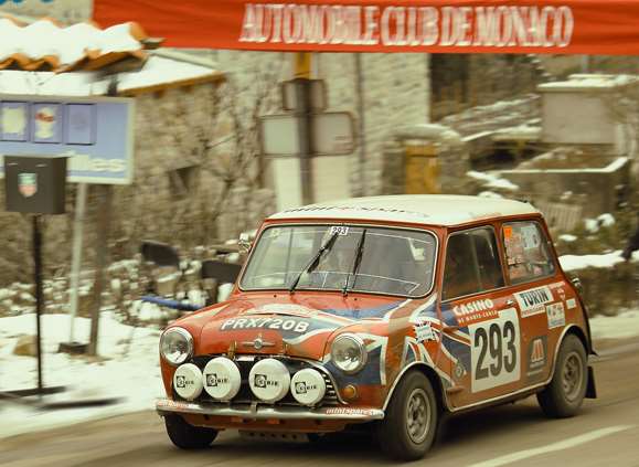 Bill Richards in action in a previous Monte Carlo Rally