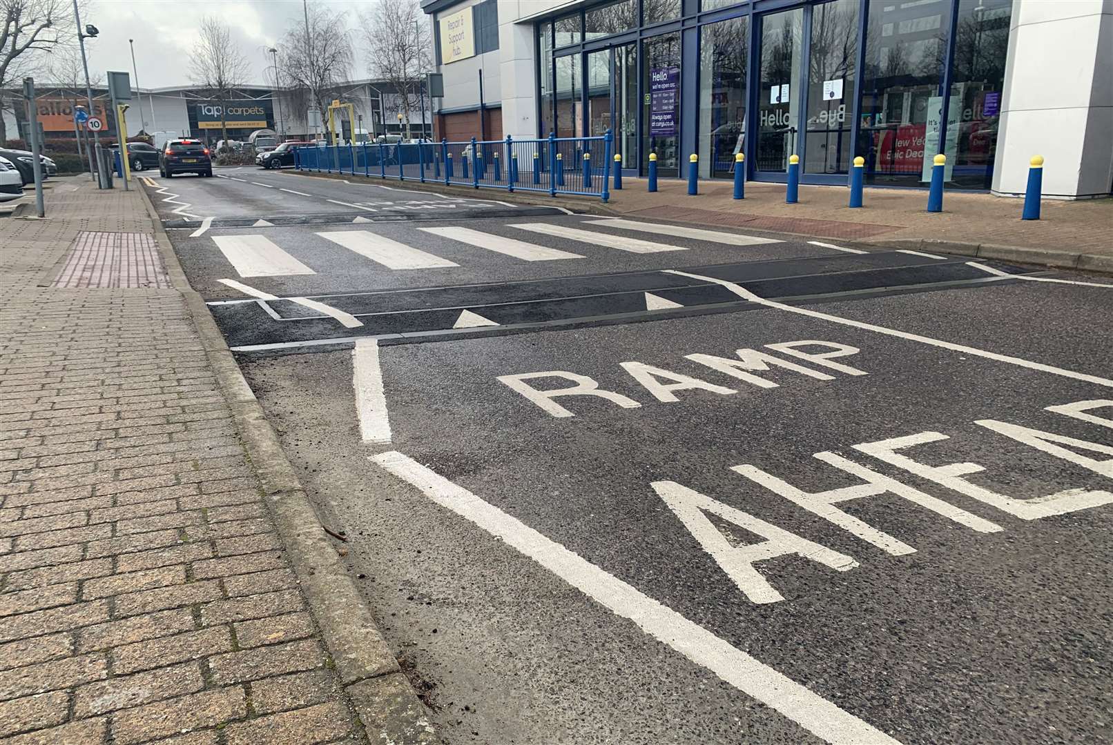 New traffic bumps at Canterbury Retail Park have been damaging cars