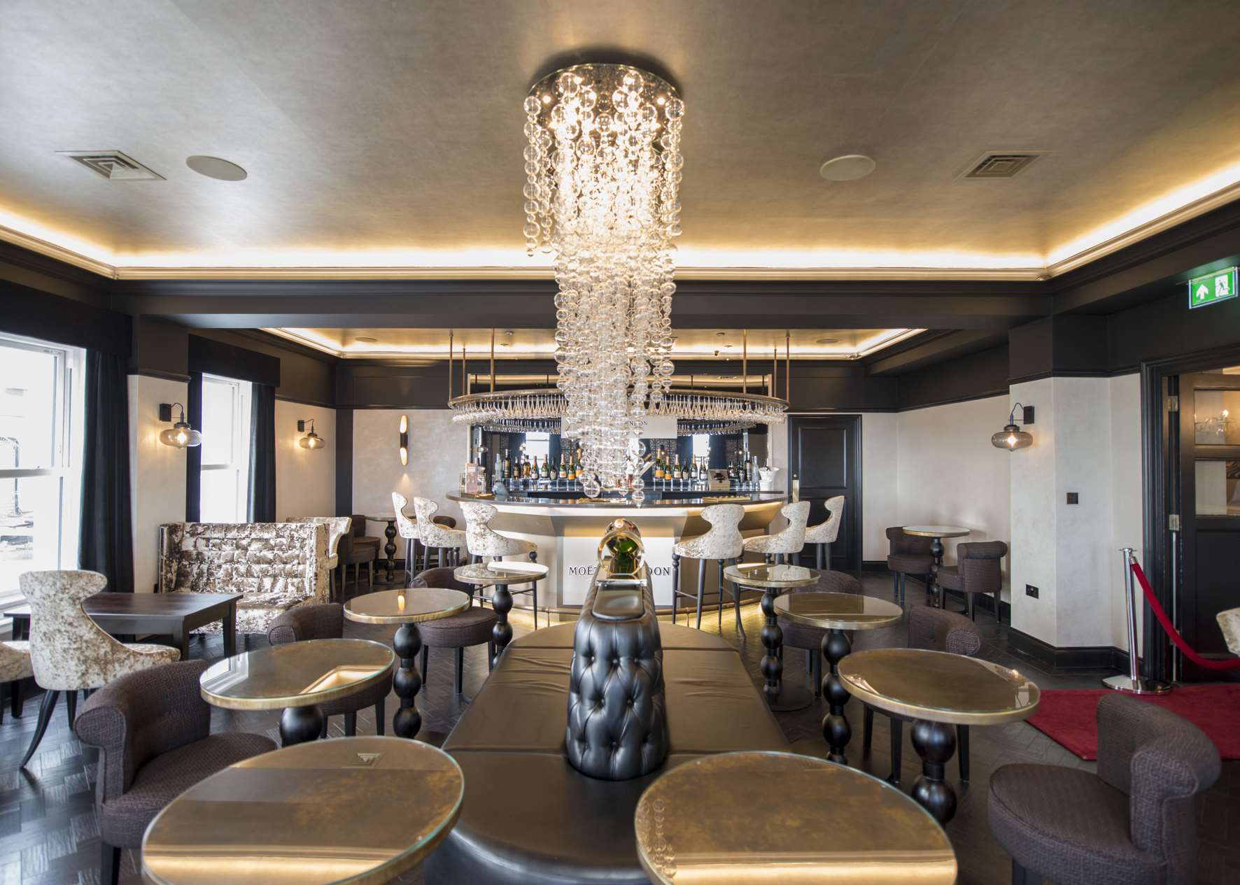 A look inside the new Moet & Chandon Champagne Bar at the Hythe Imperial Hotel