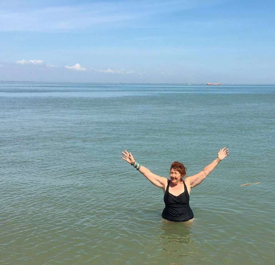 Sheerness town councillor Chris Reed, who enjoys a swim in the sea, would like to see a tidal paddling pool on Sheerness beach