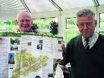 Peter Davies and Dr Jack Gillett show off the new heritage guide