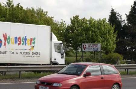 Lorries may use the county showground as a parking area when the M20 is closed. Picture: JOHN WARDLEY