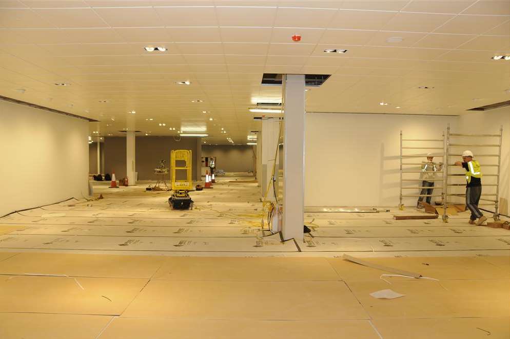 The new John Lewis at Home store in Ashford is near completion