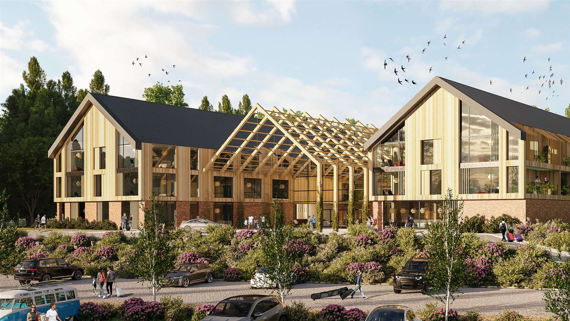 How the 120-bed hotel is set to look. Picture: Betteshanger Country Park