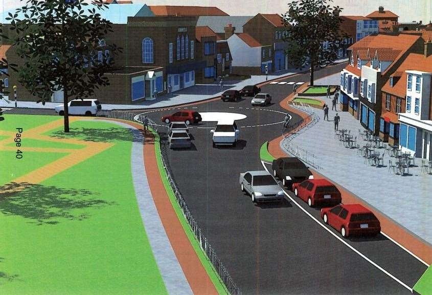 Early designs of how a reworked Tenterden high street could look