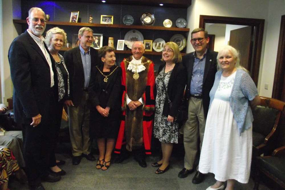 Mayor of Gravesham Derek Sales welcomed the visitors