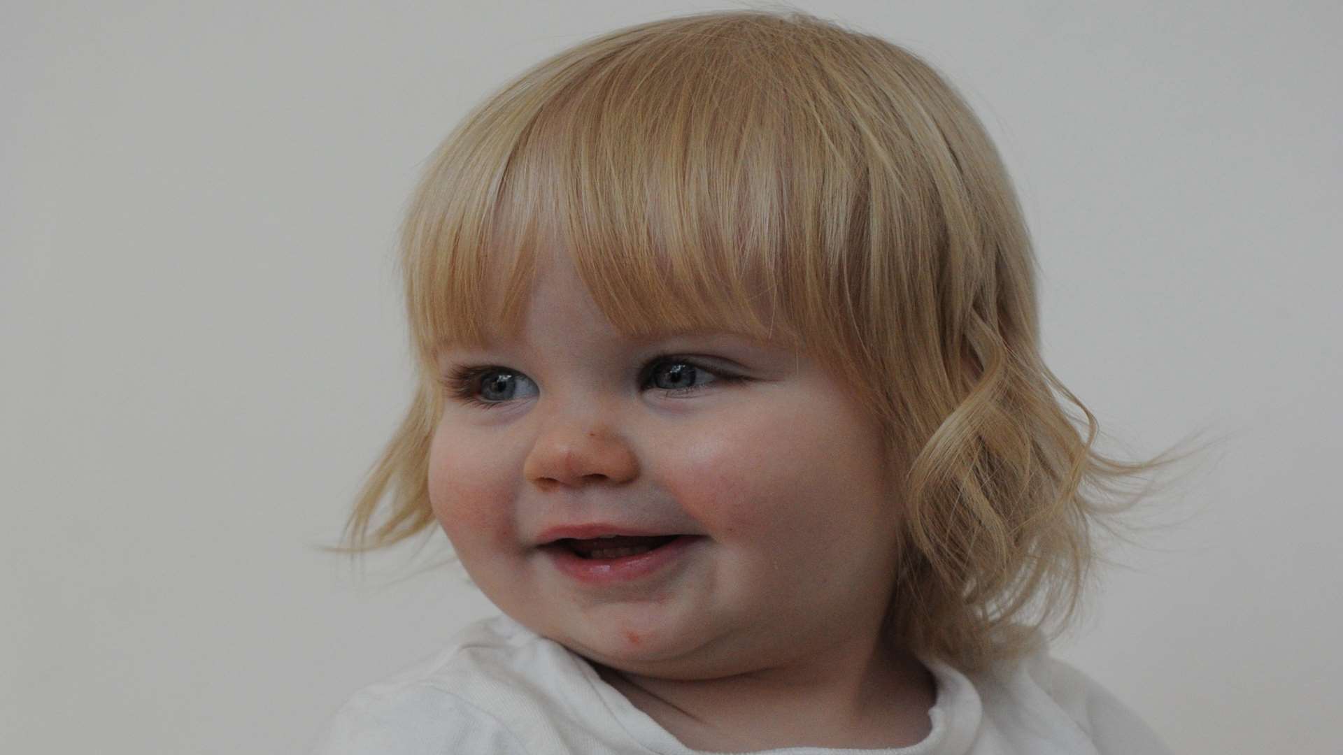 Jessica Primett, 15 months, poses for the camera