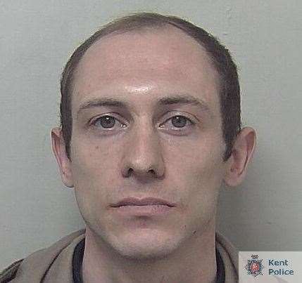 Daniel Haine has been jailed for nine years. Pic: Kent Police