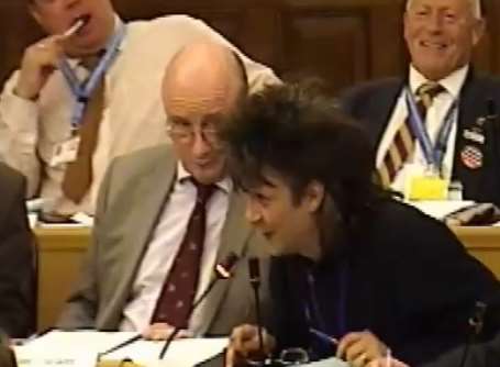 Ukip Cllr Mike Baldock at Kent County Council today. Picture: KCC