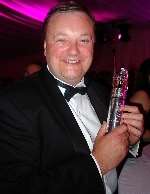Steven Edwards from The Plumbing Academy, which won the Best New Business Award