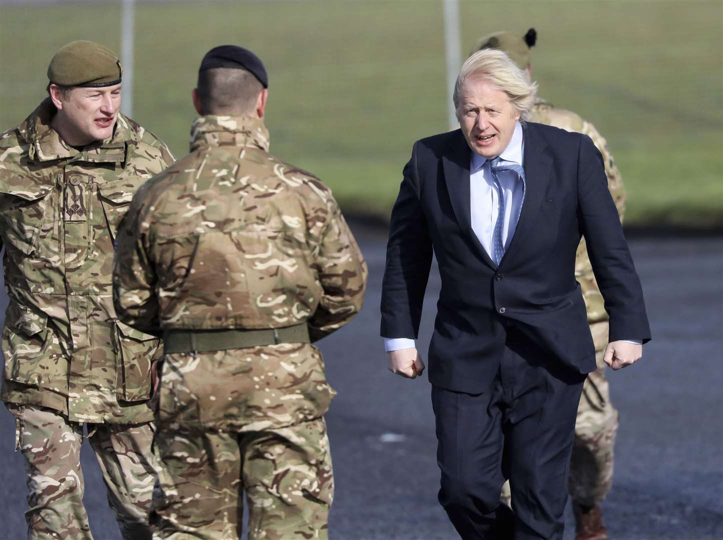 Boris Johnson has drawn back from activating plans to deploy troops (Peter Morrison/PA)