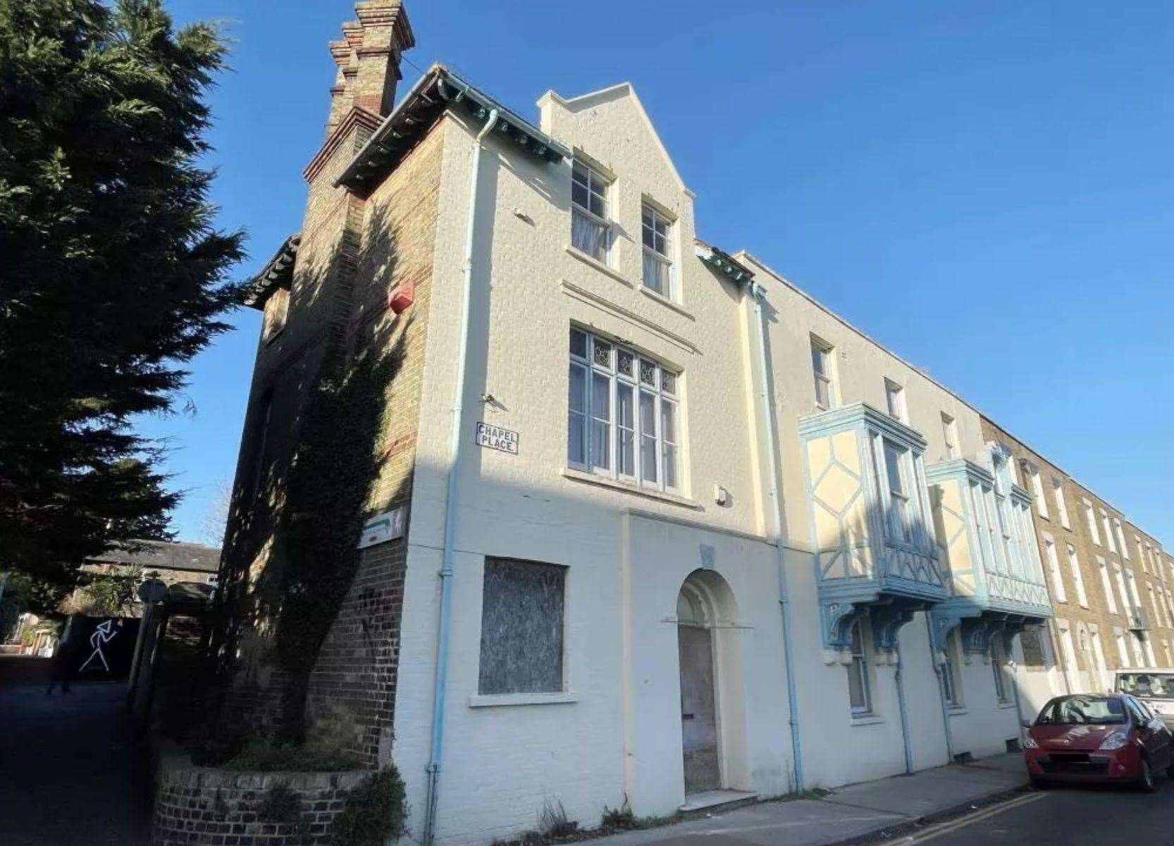 The grade II-listed property is in Chapel Place, Ramsgate. Picture: Clive Emson Auctioneers