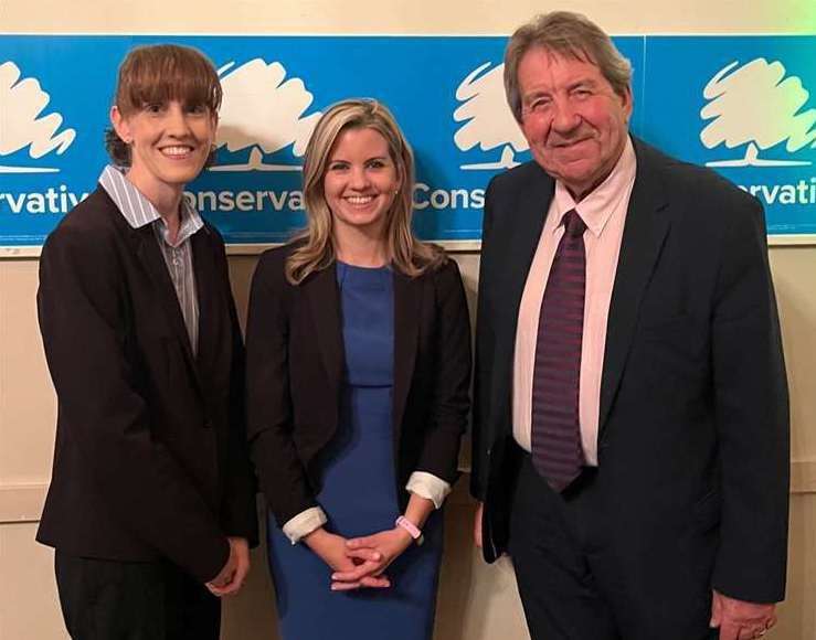 Aisha Cuthbert (centre) is the Tory candidate for Sittingbourne and Sheppey at the next general election. Picture: Sittingbourne and Sheppey Conservatives