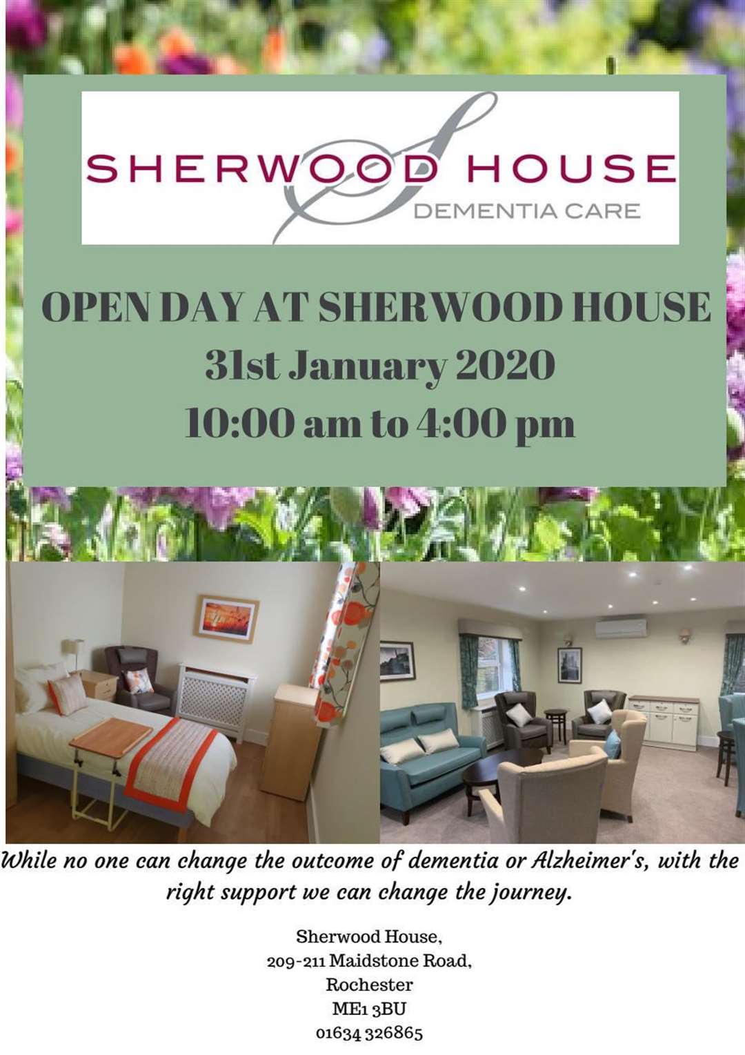 Do you or a loved one know someone who is suffering from dementia? Visit the Sherwood House Open Day.