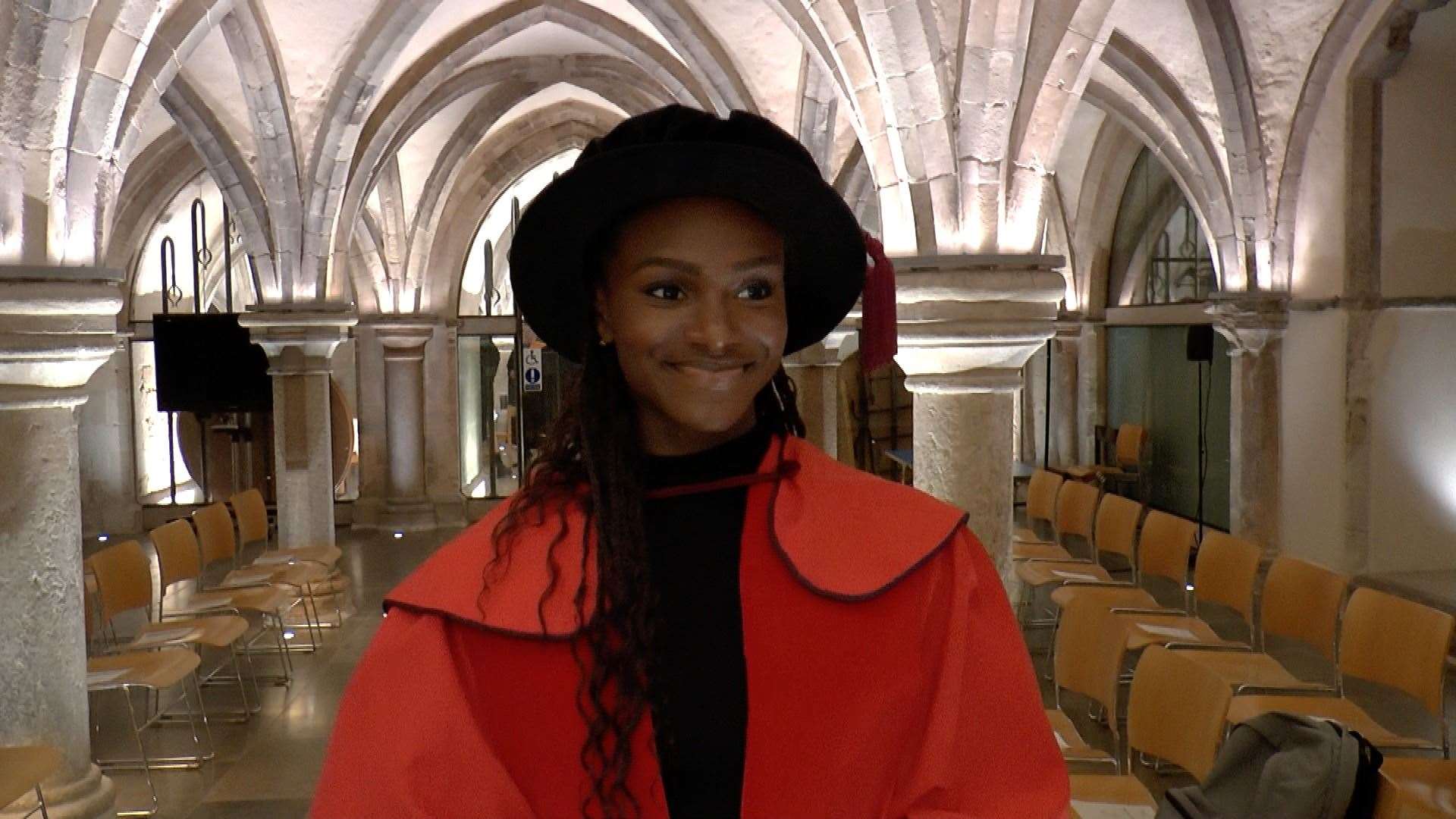Dina Asher-Smith is delighted with her University of Kent honour