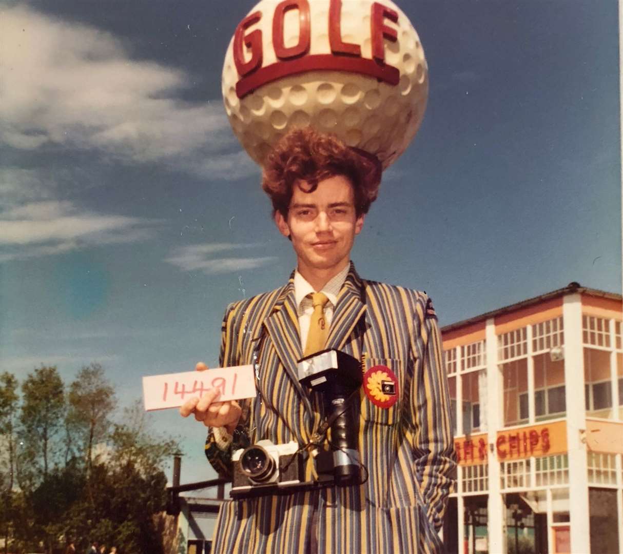 Dafydd Jones in Butlins in 1979. Picture probably by fellow colour-walkie photographer Philip Steeples