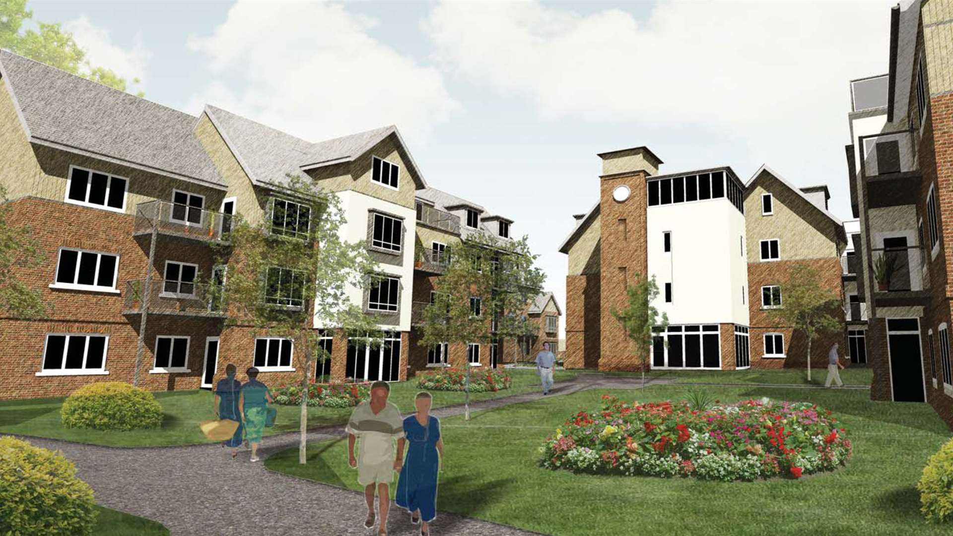 An artist's impression for how the village could look