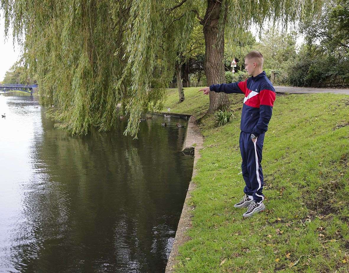 The 16-year-old said the canal was his 'worst fear' (42576789)
