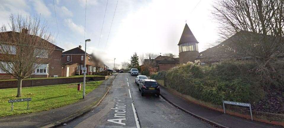 Anchor Road in Rochester was the scene of a brawl. Picture: Google