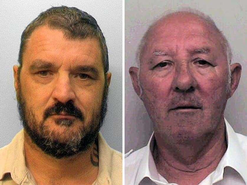 David Pearless, left, and Patrick Pearless, right, have been sentenced to prison. Picture: Sussex Police